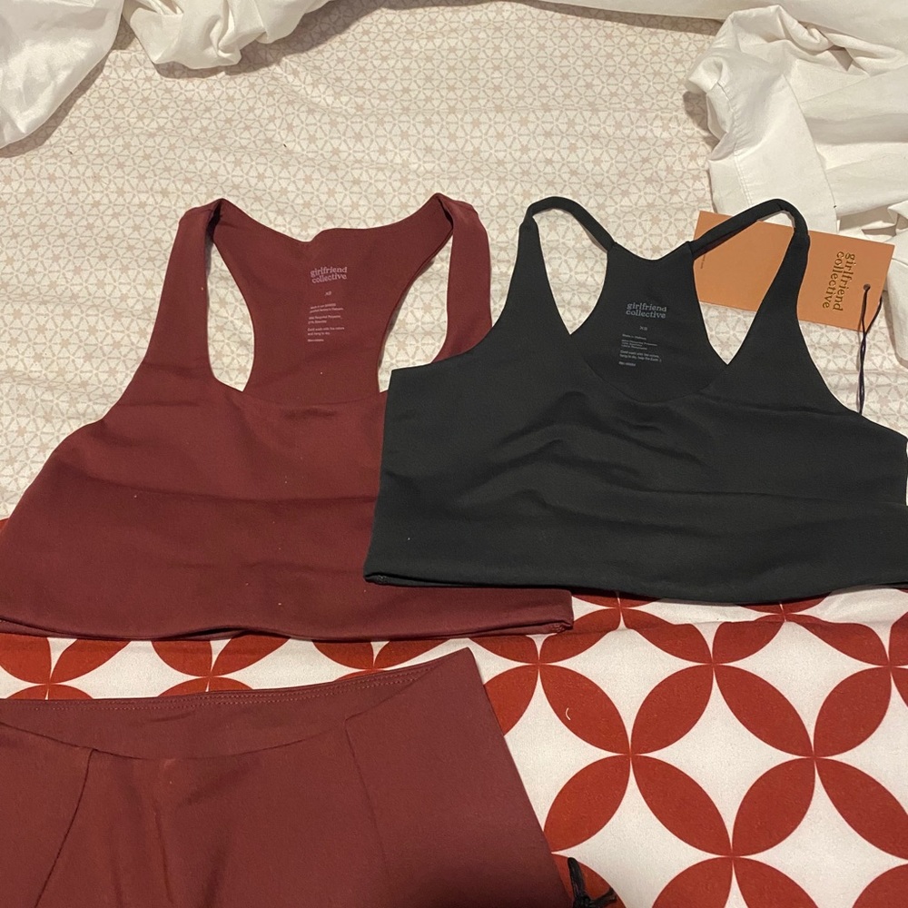 Girlfriend Collective tanks and leggings